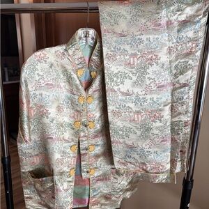 Elegant Multicolor Ladies  set original from Hong Kong with Gold Accents Size XL